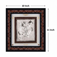 Hanumanji Frame - 999 Pure silver , 10 x 11 Inch