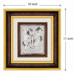 Hanumanji Frame - 999 Pure silver , 10 x 11 Inch