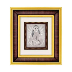 Jesus Frame - 999 Pure silver , 7 x 8 Inch
