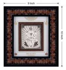 Laxmiji Frame - 999 Pure silver , 9 x 10 Inch