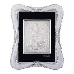 Laxmiji Frame - 999 Pure silver , 7 x 9 Inch