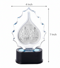 Laxmiji & Ganeshji Trophy – Premium Corporate & Festive Gift | Elegant Home & Office Décor | Symbol of Prosperity - 999 Pure silver , 4 x 7 Inch