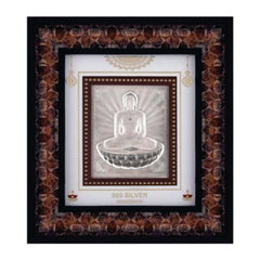 Mahavir Swami Frame - 999 Pure silver , 9 x 10 Inch