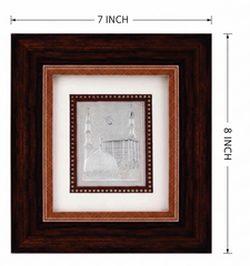 Makka Frame - 999 Pure silver , 7 x 8 Inch