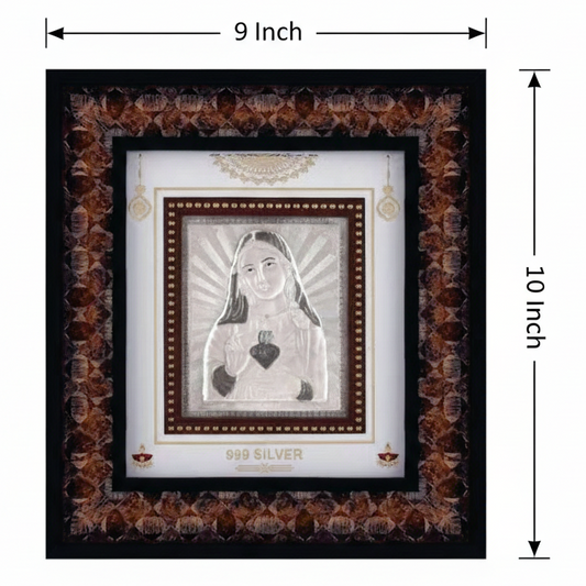 Merry Frame - 999 Pure silver , 9 x 10 Inch