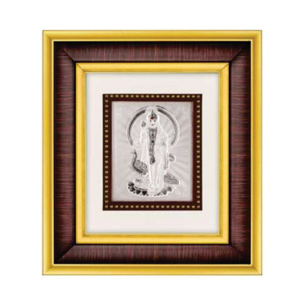 Murugan Frame - 999 Pure silver , 7 x 8 Inch
