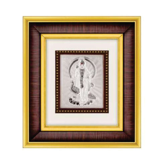 Murugan Frame - 999 Pure silver , 7 x 8 Inch