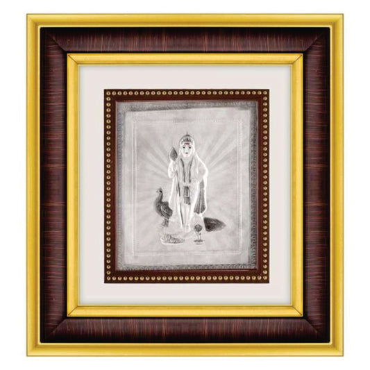Murugan Frame - 999 Pure silver , 10 x 11 Inch