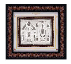 Padmavati Balaji Frame - 999 Pure silver , 10 x 11 Inch
