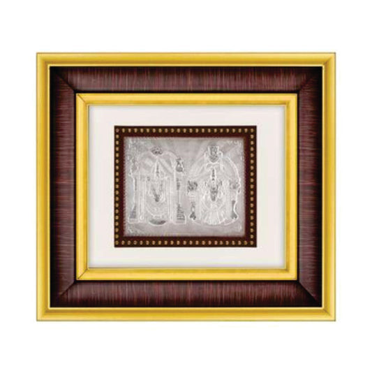 Padmavati Balaji Frame  - 999 Pure silver , 7 x 8 Inch