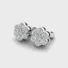 Flower Cluster Stud Earrings