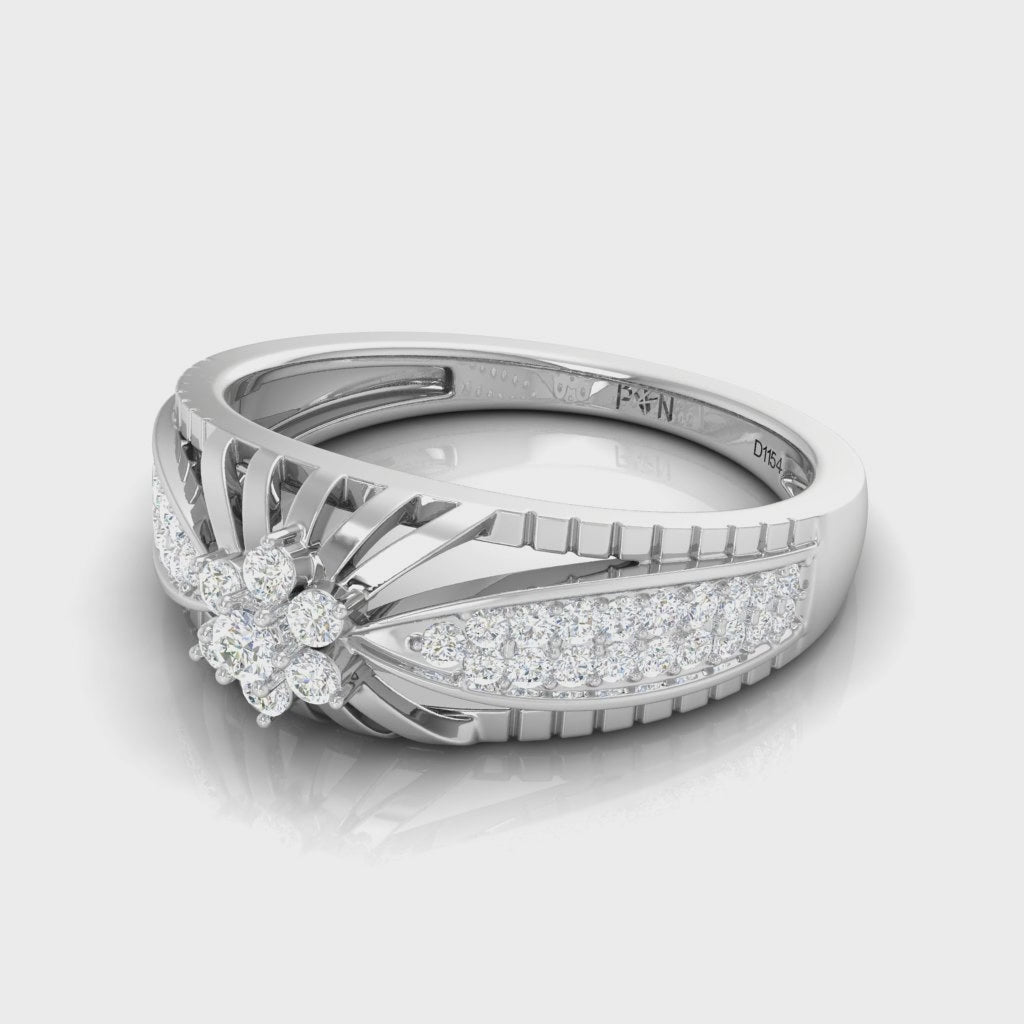 The Arctic Star Diamond Cluster Ring