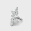 The Double Butterfly Silhouette Diamond Ring