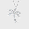 Tropical Palm Tree Necklace with Chain