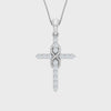 Dainty & Meaningful Diamond Cross Infinity Symbol Pendant