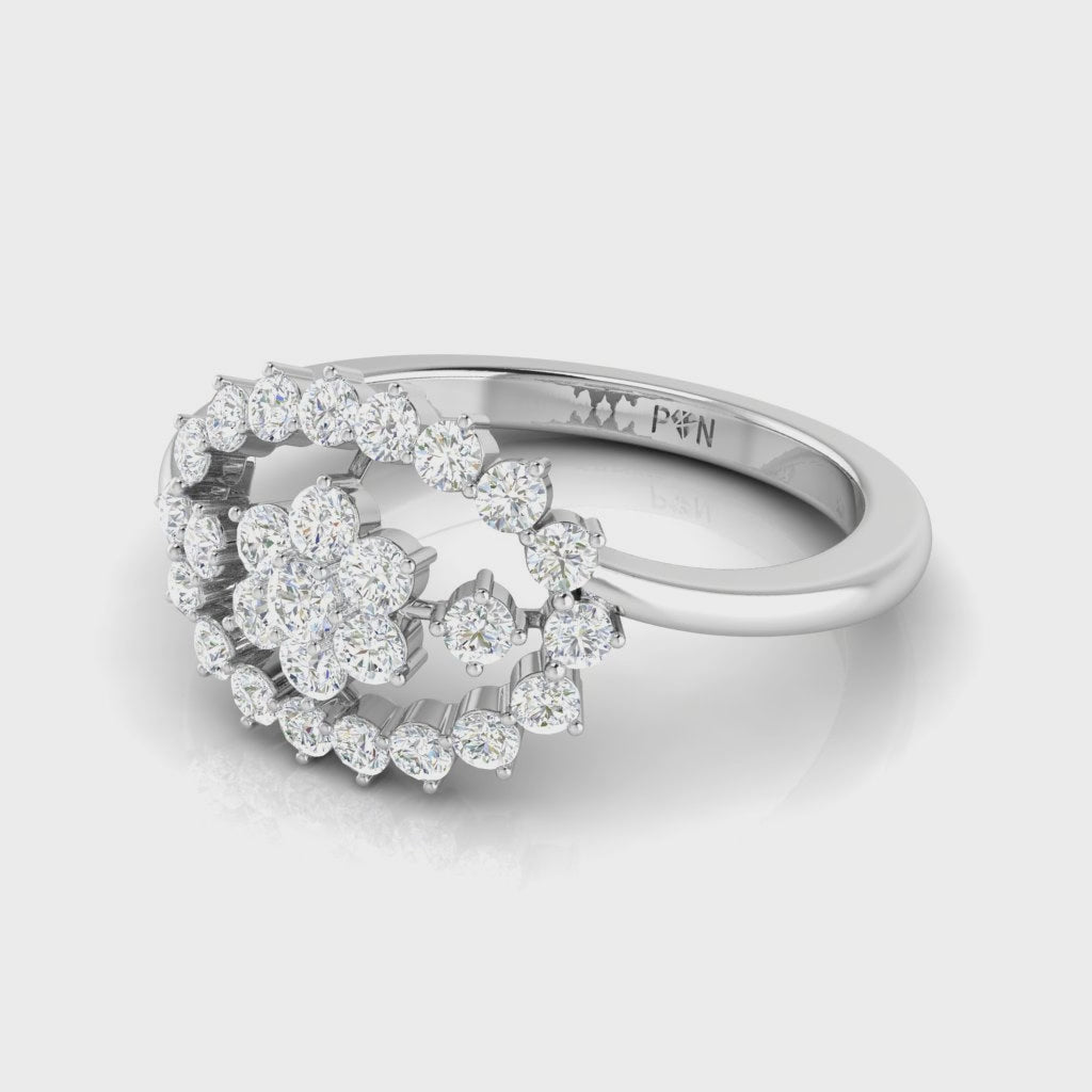 The Floret Grace Gold Diamond Ring