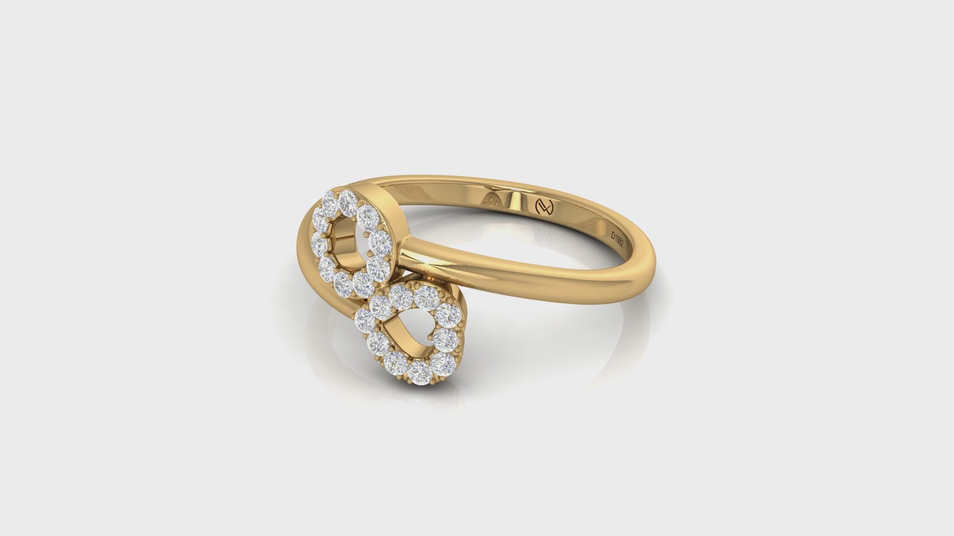 Dazzling Double-Circle Diamond Ring