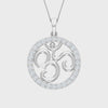 Diamond-Border Om Locket Pendant