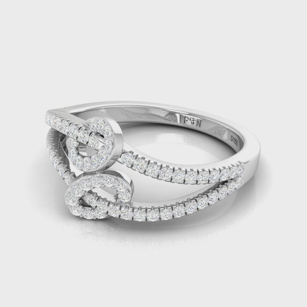 The Infinity Knot Diamond Ring