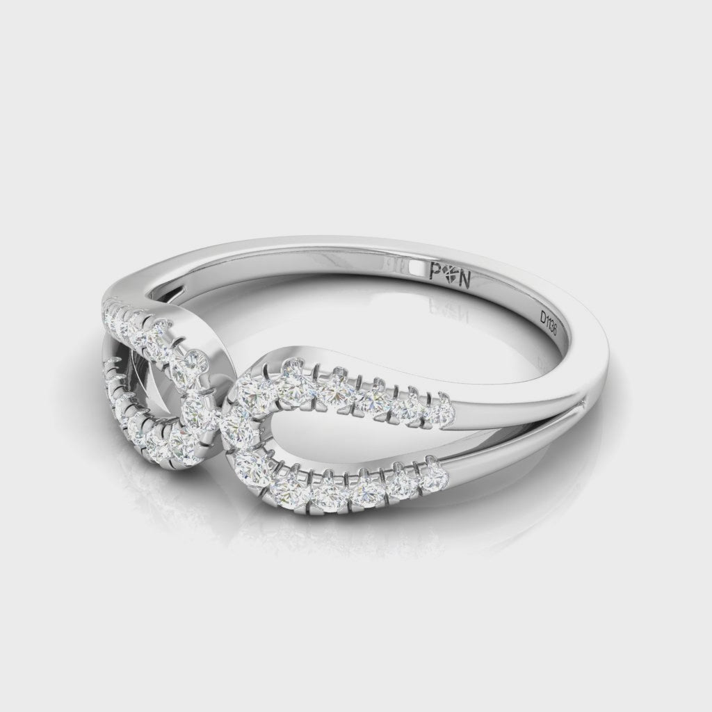 The Infinity Twist Diamond Ring
