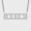 Messika-Inspired Move Classique Gold Diamond Necklace With Chain