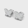 Twilight Butterfly Gold & Diamond Stud Earrings