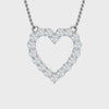 Eternal Love Diamond Heart Necklace with Chain