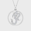 Round Diamond Om Gold Pendant