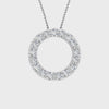 Oval Maiden Diamond Necklace with Chain