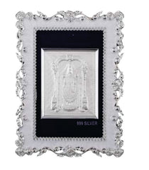 Radha Krishna Frame - 999 Pure silver , 5 x 7 Inch