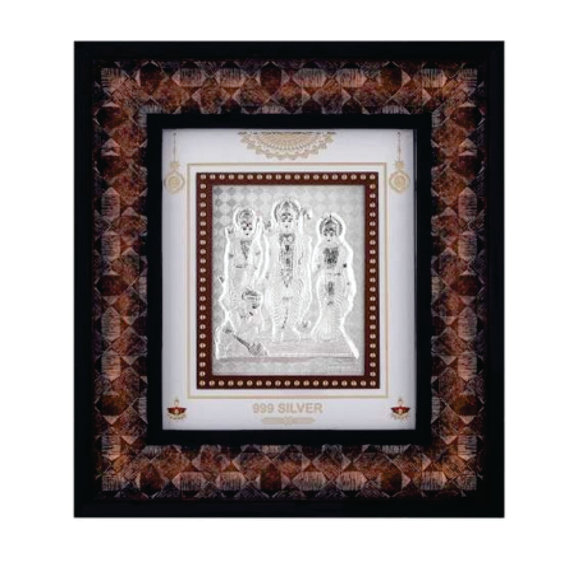 Ram Darbar Frame - 999 Pure silver , 7 x 8 Inch