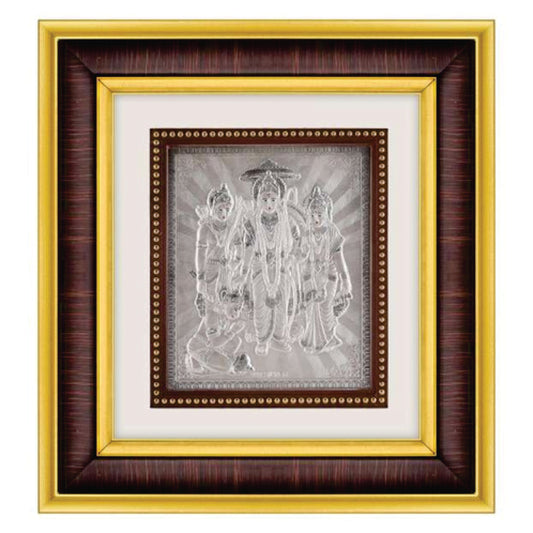Ram Darbar Frame - 999 Pure silver , 10 x 11 Inch
