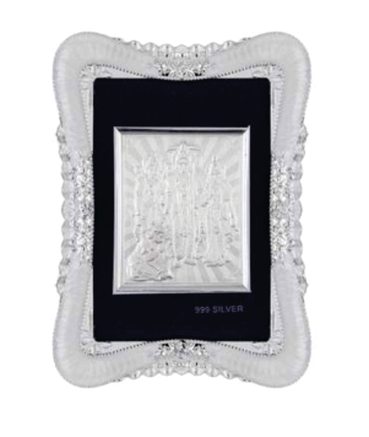 Ram Darbar Frame - 999 Pure silver , 5 x 7 Inch