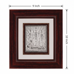 Ram Darbar Frame - 999 Pure silver , 9 x 10 Inch