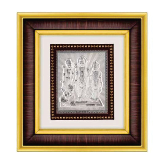 Ram Darbar Frame- 999 Pure silver , 8.5 x 9.5 Inch