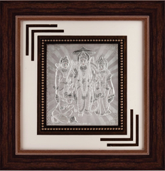 Ram Darbar Frame - 999 Pure silver , 12 x 13 Inch