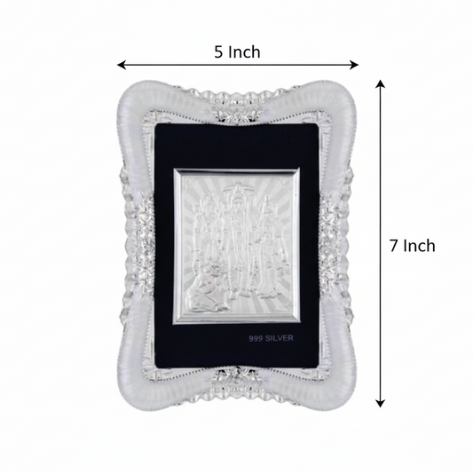Ram Darbar Frame - 999 Pure silver , 5 x 7 Inch