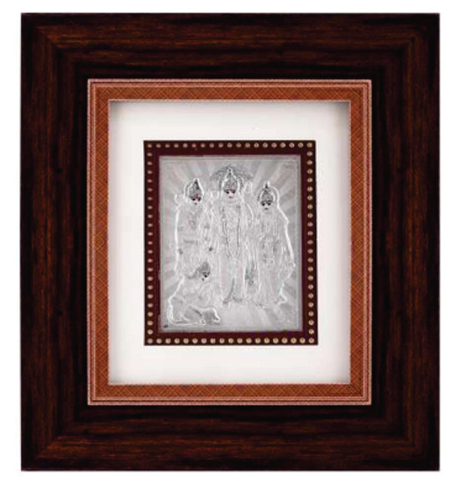Ram Darbar Frame - 999 Pure silver , 7 x 8 Inch