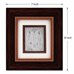Ram Darbar Frame - 999 Pure silver , 7 x 8 Inch