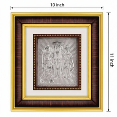 Ram Darbar Frame - 999 Pure silver , 10 x 11 Inch