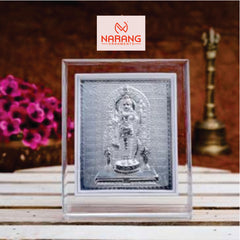 Ram Lalla Frame - 999 Pure silver , 3.5 x 4.5 Inch