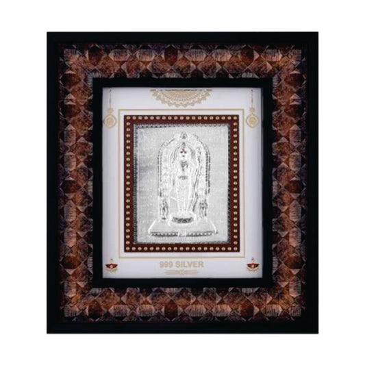 Ram Lalla Frame - 999 Pure silver , 7 x 8 Inch