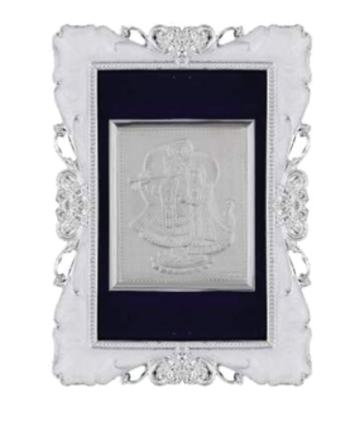 Ram Lalla Frame - 999 Pure silver , 5 x 7 Inch