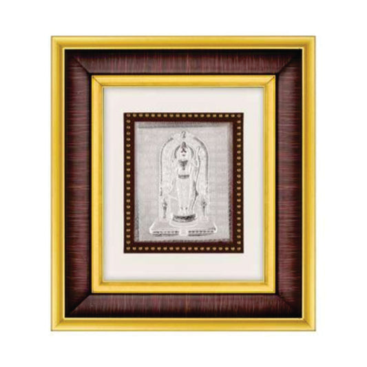 Ram Lalla Frame - 999 Pure silver , 7 x 8 Inch