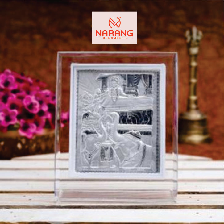 Sagat Ma Frame - 999 Pure silver , 3.5 x 4.5 Inch