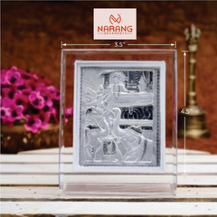 Sagat Ma Frame - 999 Pure silver , 3.5 x 4.5 Inch