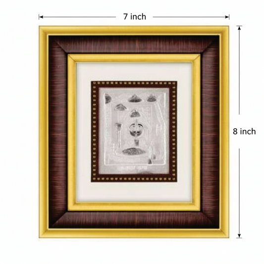 Salasar Krupa Frame - 999 Pure silver , 7 x 8 Inch
