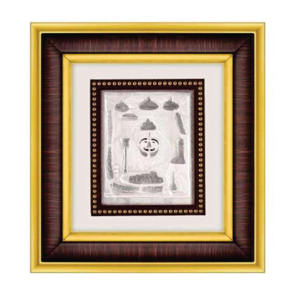 Salasar Krupa Frame - 999 Pure silver , 8.5 x 9.5 Inch