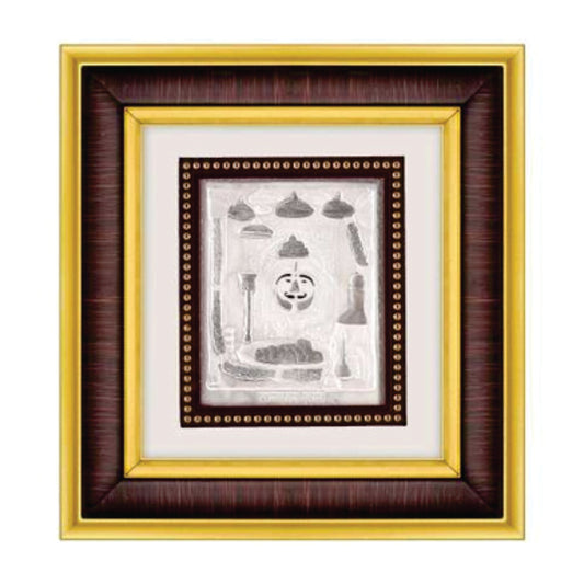 Salasar Krupa Frame - 999 Pure silver , 8.5 x 9.5 Inch