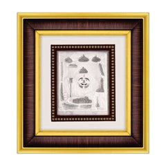 Salasar Krupa Frame - 999 Pure silver , 8.5 x 9.5 Inch